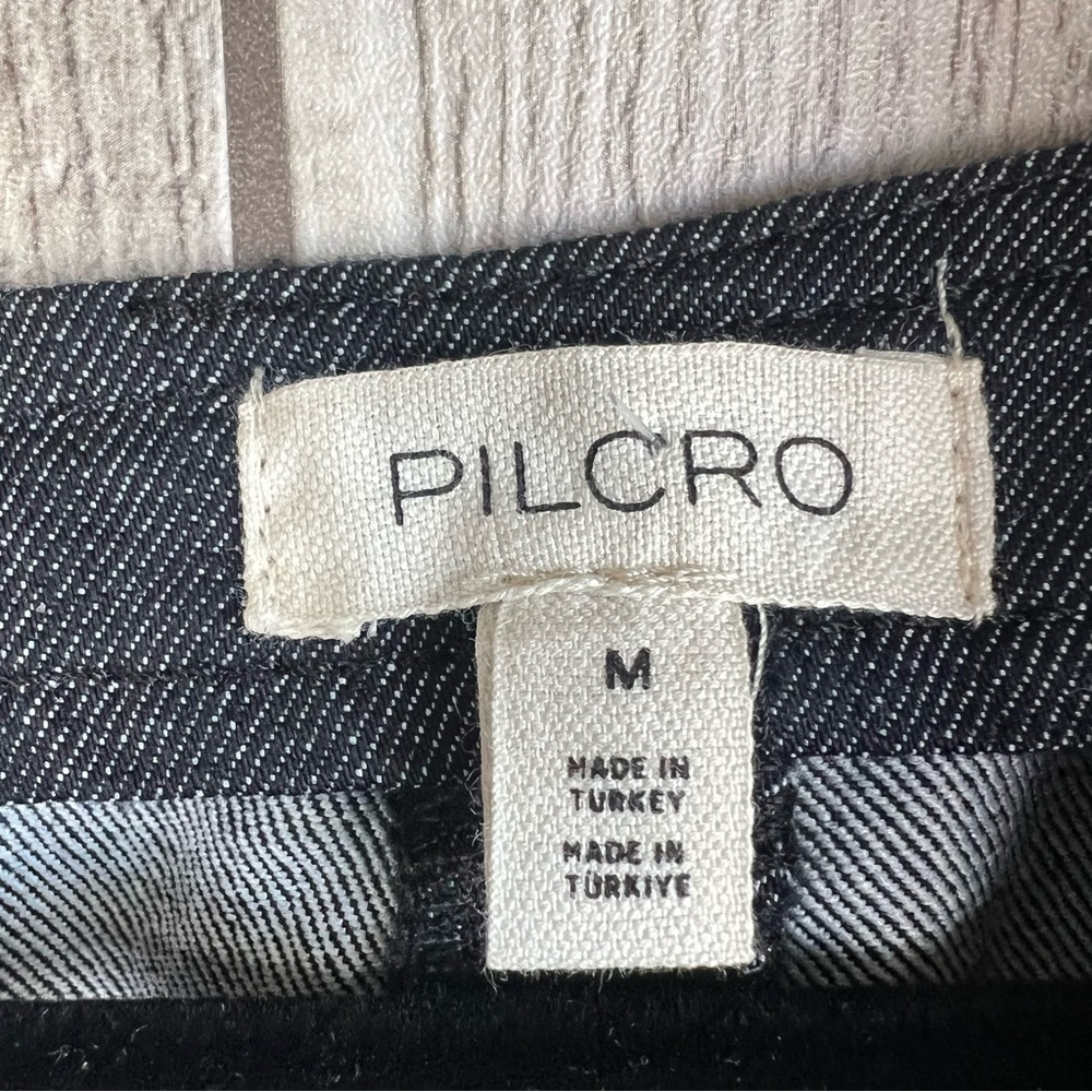 NWT Anthropologie Pilcro Short-Sleeve Square-Neck Denim Mini Dress Medium - Picture 9 of 15
